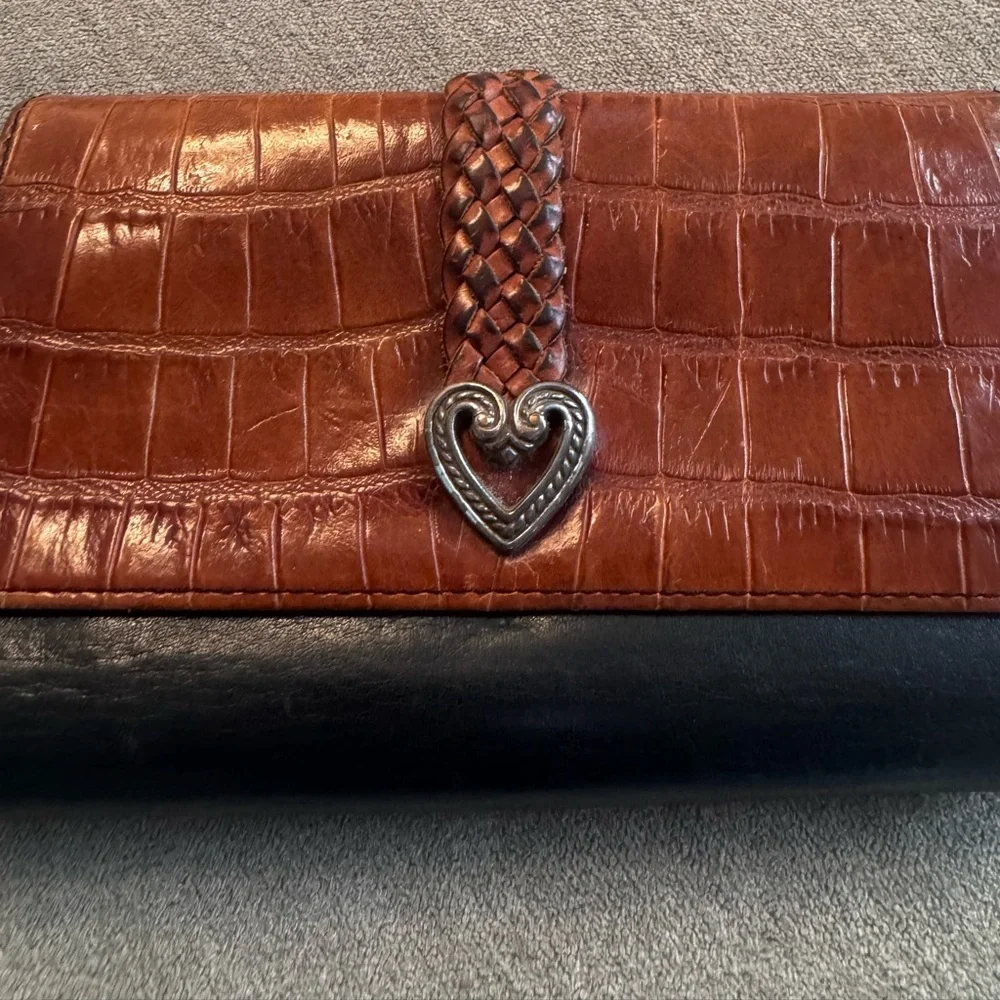 Vintage Brighton Embossed Leather Wallet